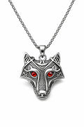 Omark Cotton Nordic Wolf Çelik Kolye