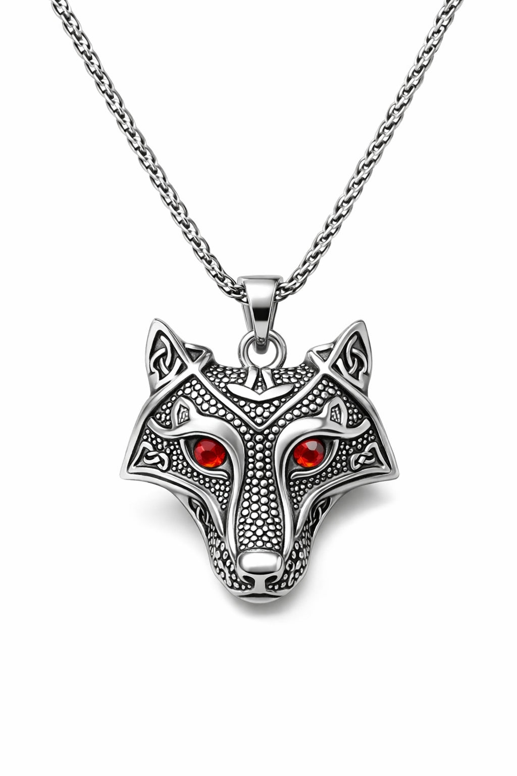 Omark Cotton Nordic Wolf Çelik Kolye